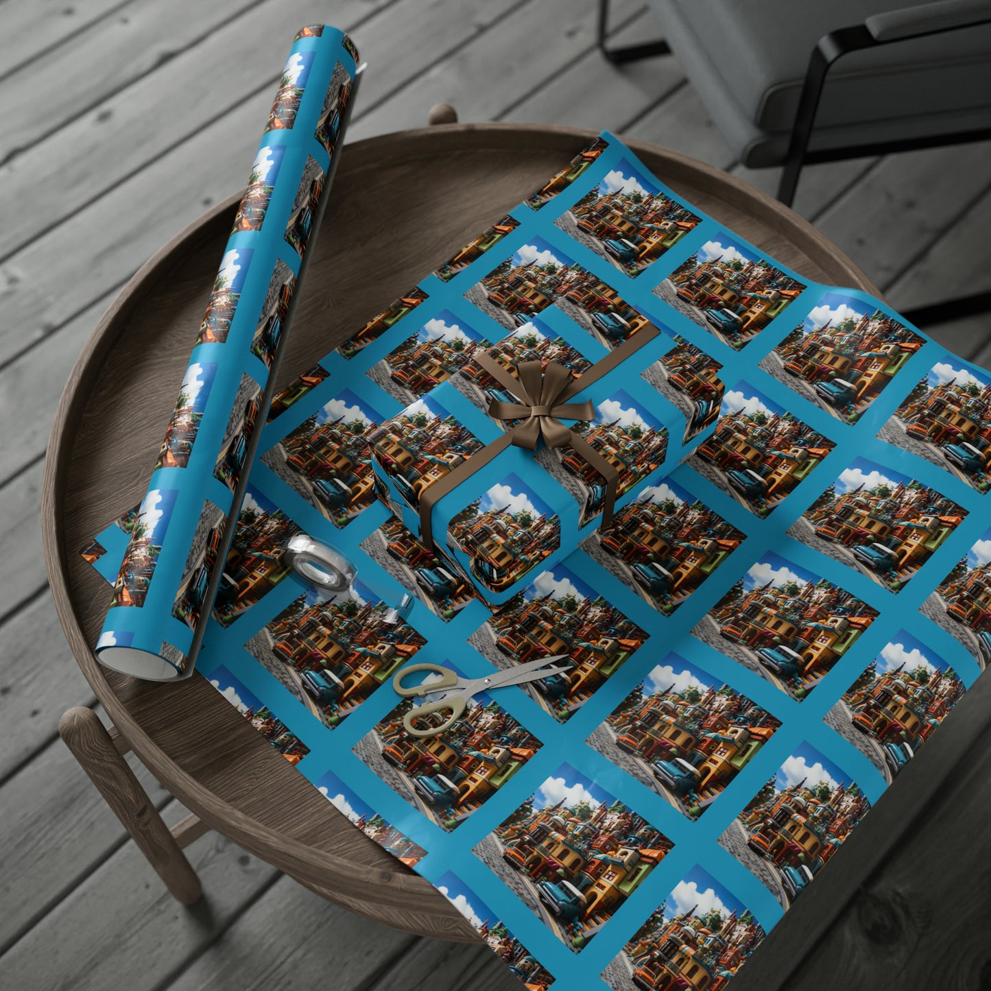 Brickopolis Wonders Children's Wrapping Paper