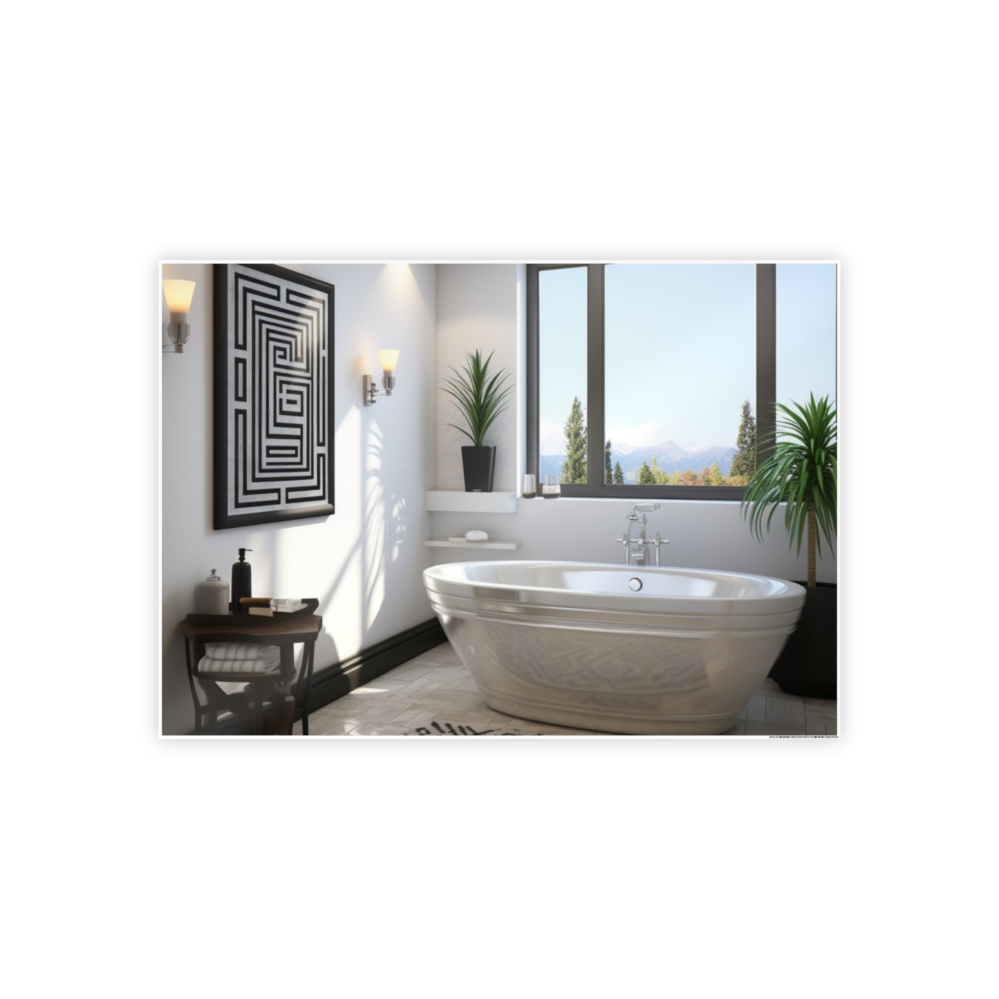 Cultural Elegance Bathscapes Poster Art