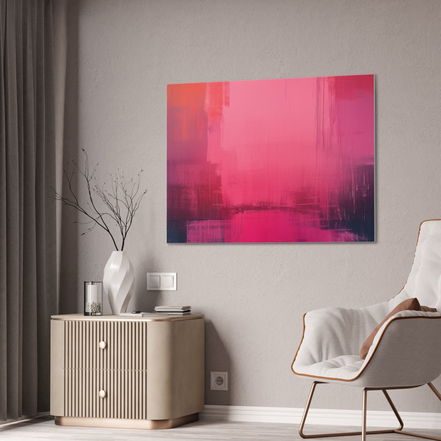 In The Pink: A Symphony of Sophistication Canvas Print