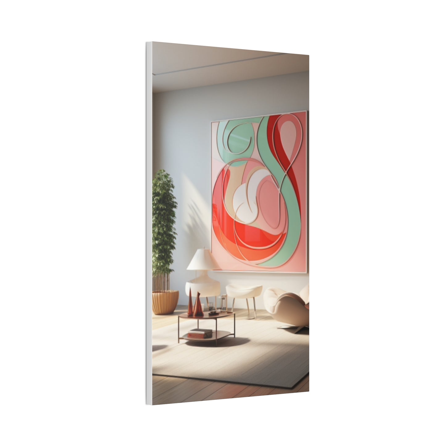 Timeless Elegance: Refined Pink Hues Canvas Print for Sophisticated Living Spaces