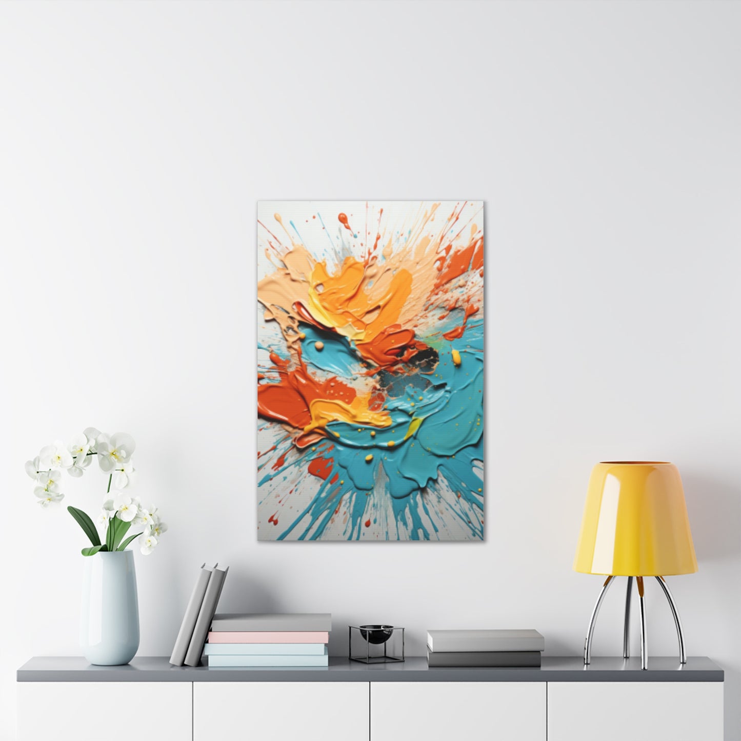 Primary Elegance: A Symphony of Sophistication Canvas Print