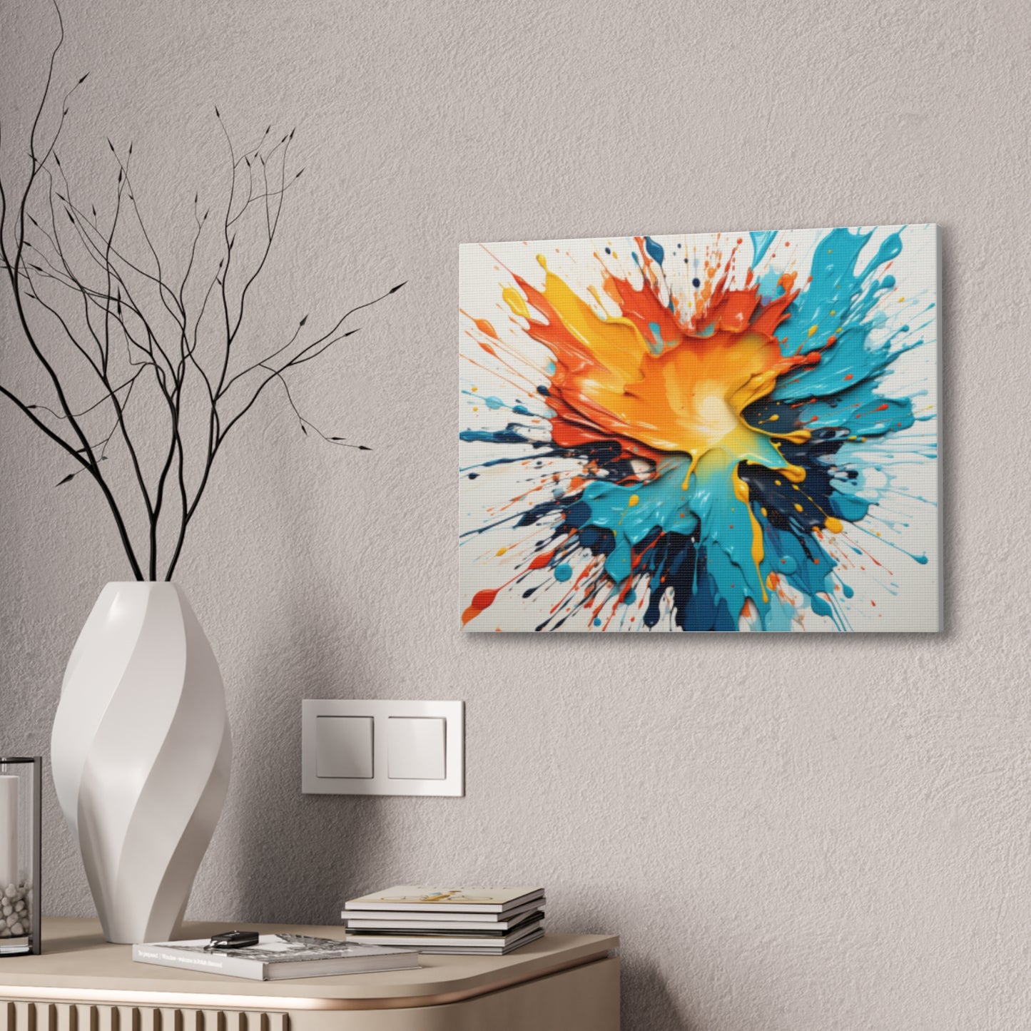 Primary Elegance: A Symphony of Sophistication Canvas Print