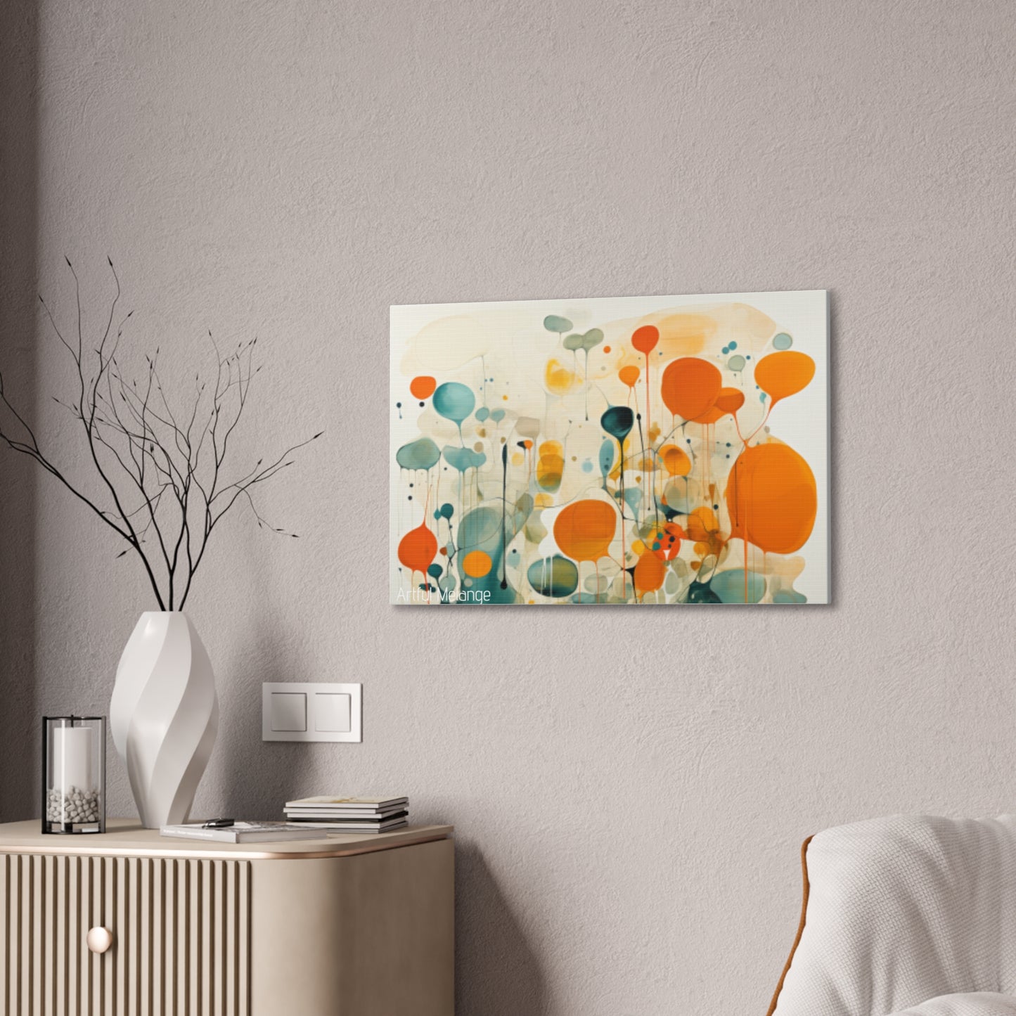 Primary Elegance: A Symphony of Sophistication Canvas Print