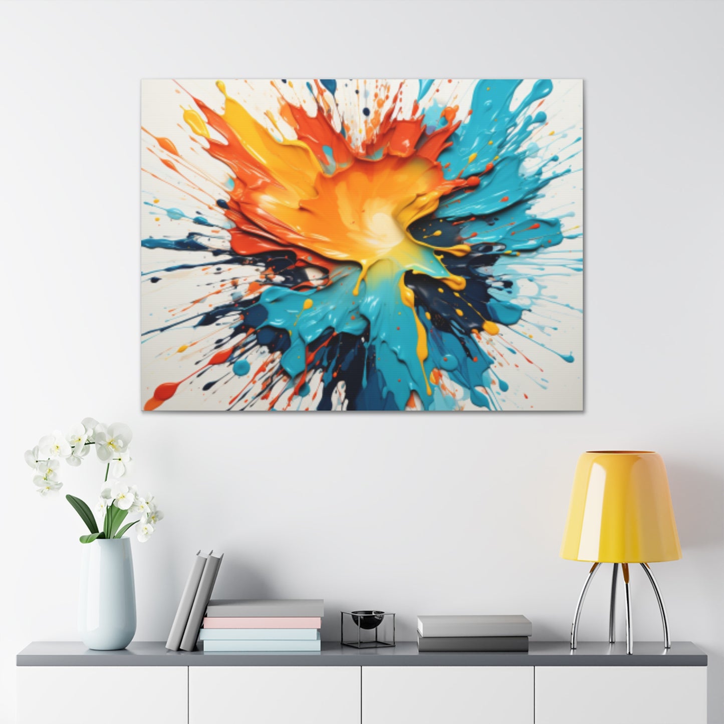 Primary Elegance: A Symphony of Sophistication Canvas Print