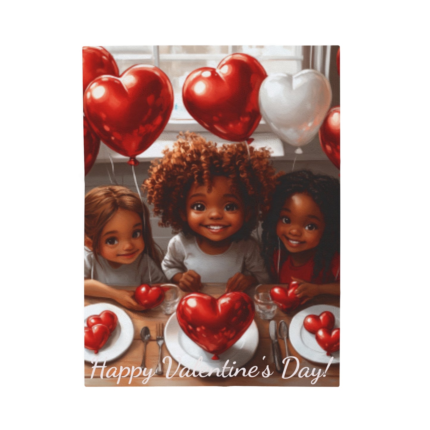 Velveteen Plush Valentine's Day Blanket 31