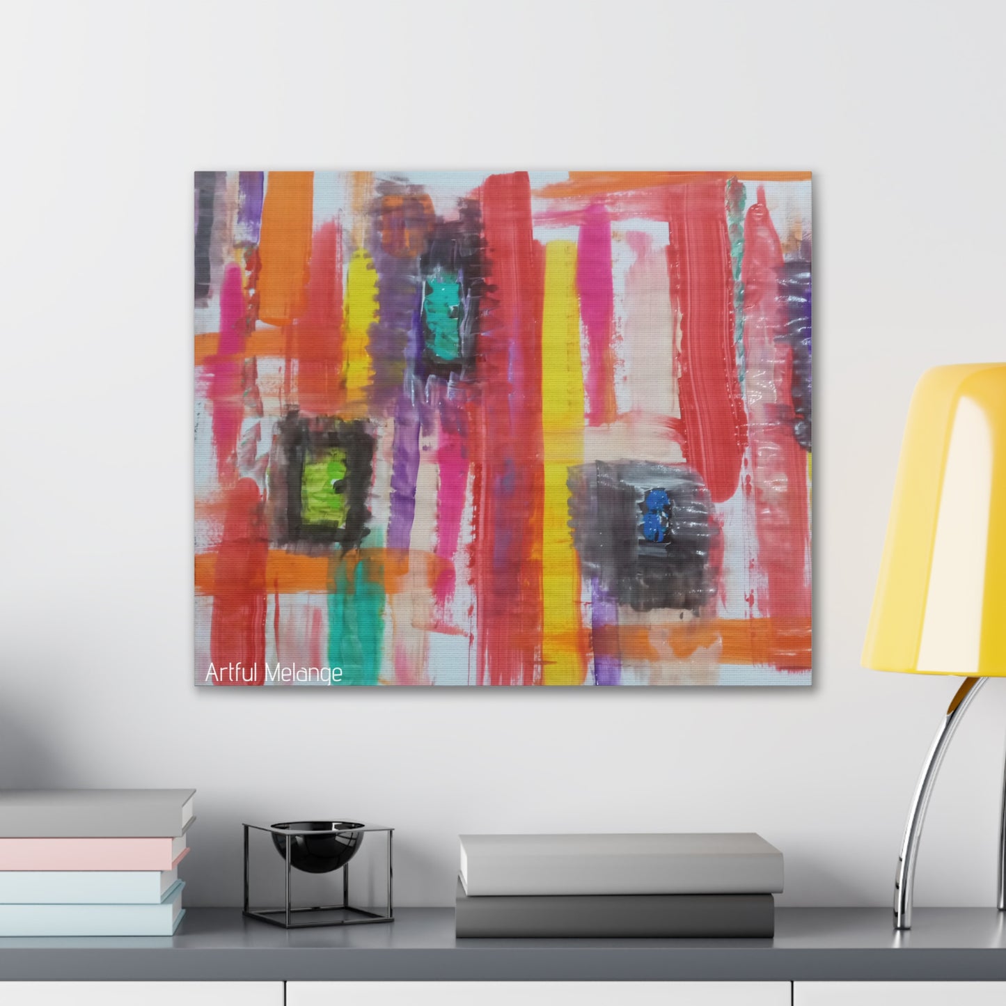 Primary Elegance: A Symphony of Sophistication Canvas Print