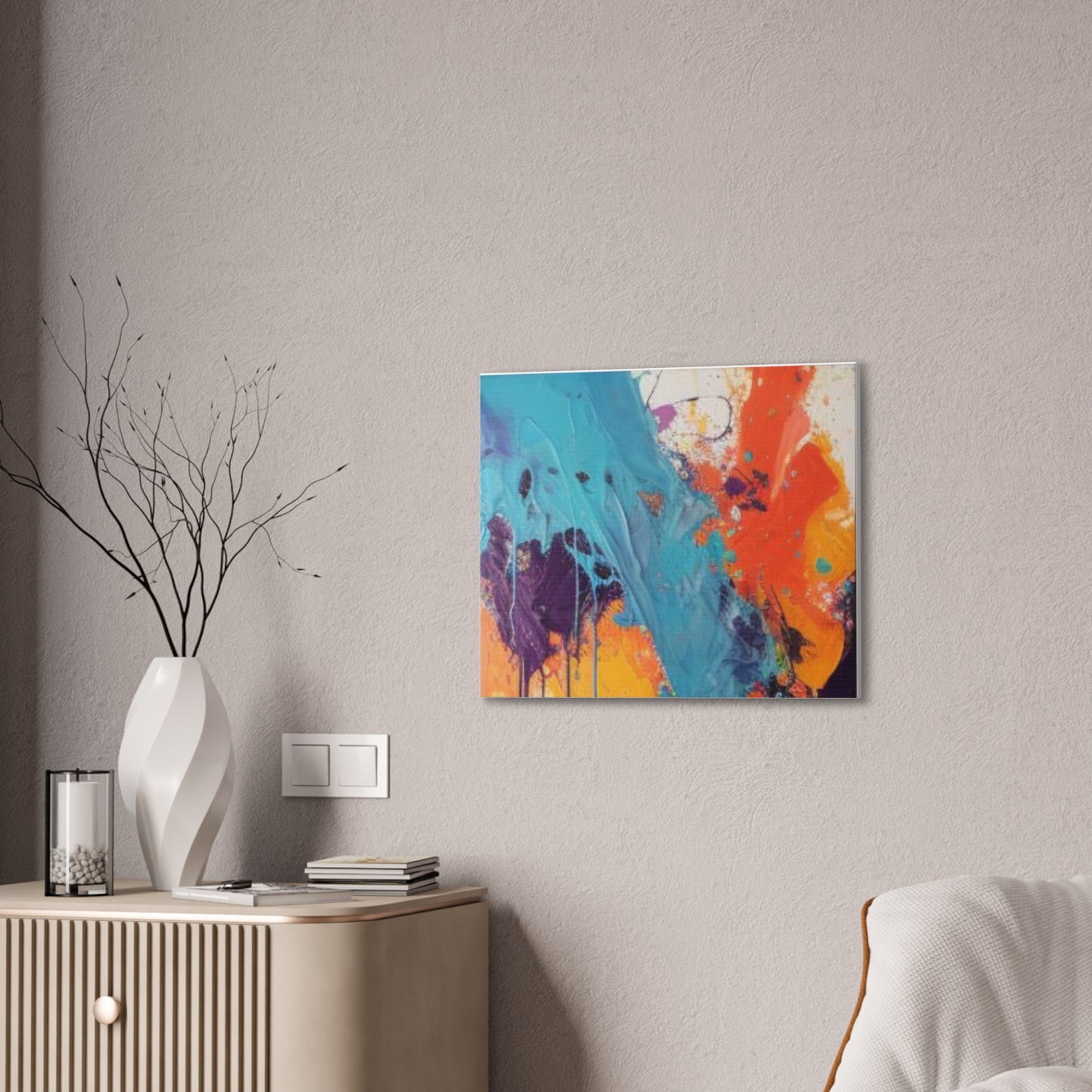 Primary Elegance: A Symphony of Sophistication Canvas Print