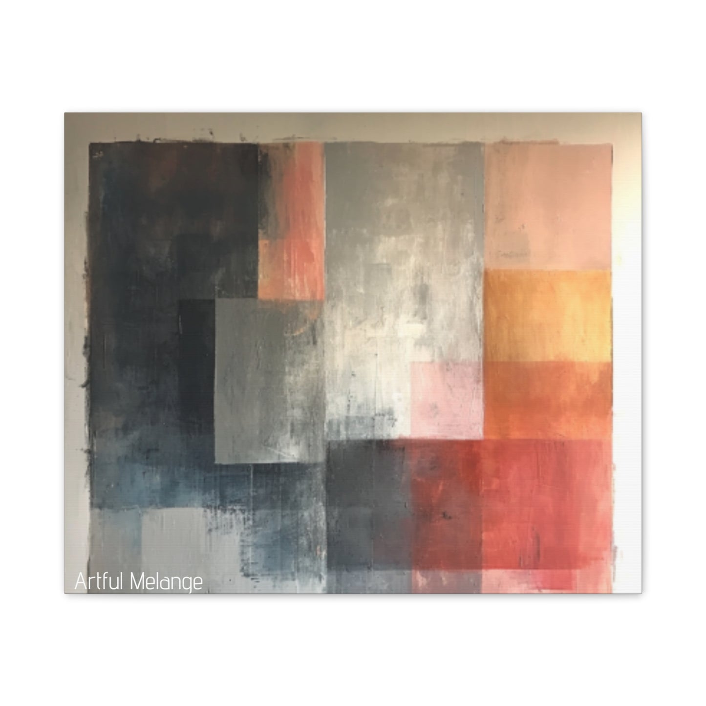 Primary Elegance: A Symphony of Sophistication Canvas Print