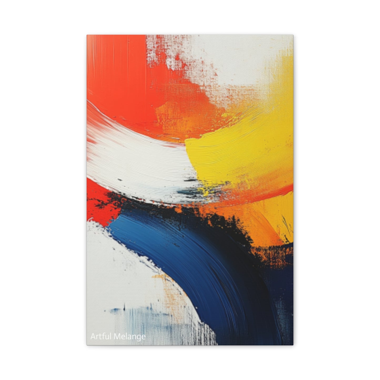 Acrylic Abstract Canvas Print - Richly Textured Artistry