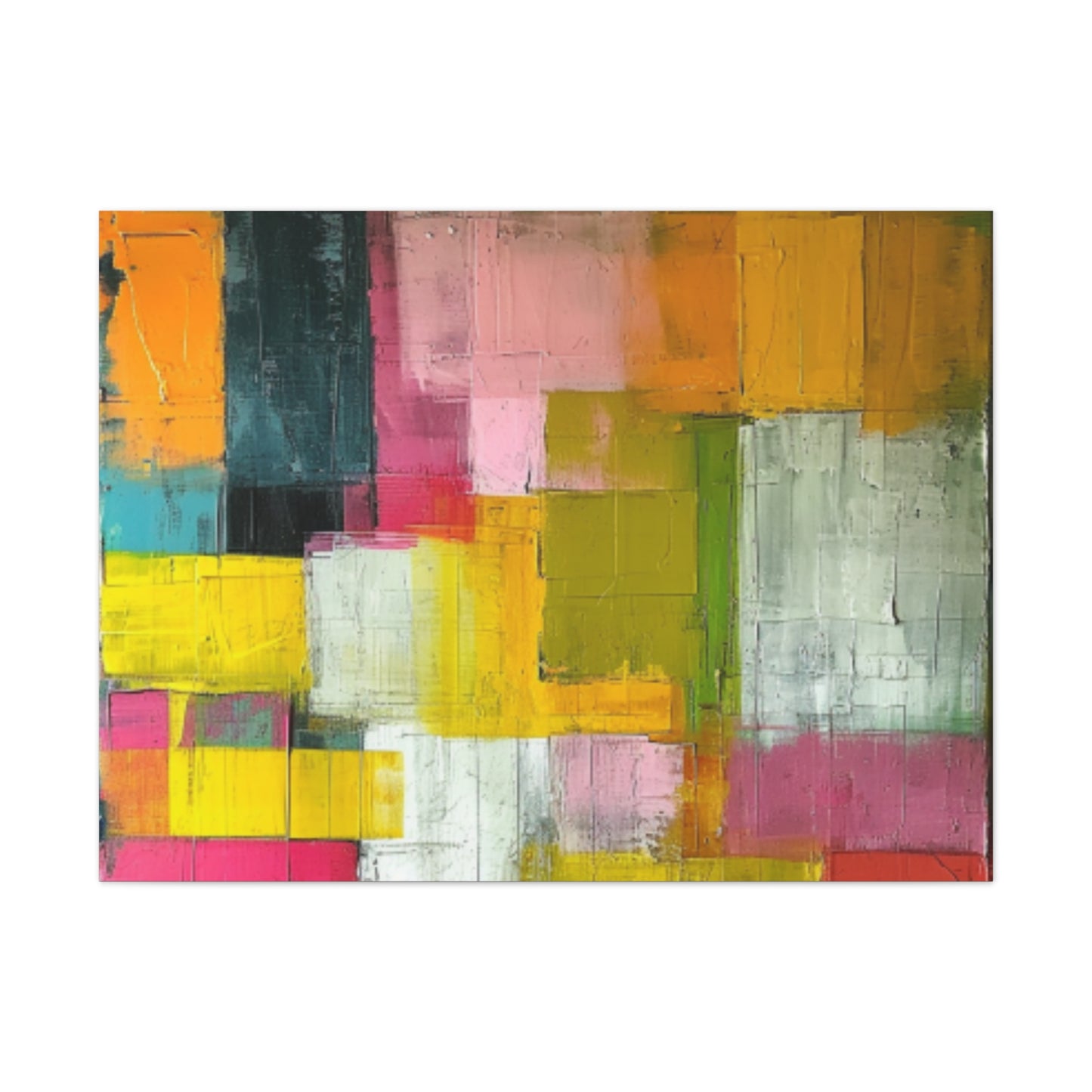 Primary Elegance: A Symphony of Sophistication Canvas Print