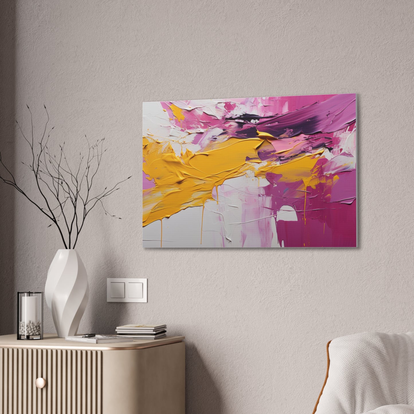 Primary Elegance: A Symphony of Sophistication Canvas Print