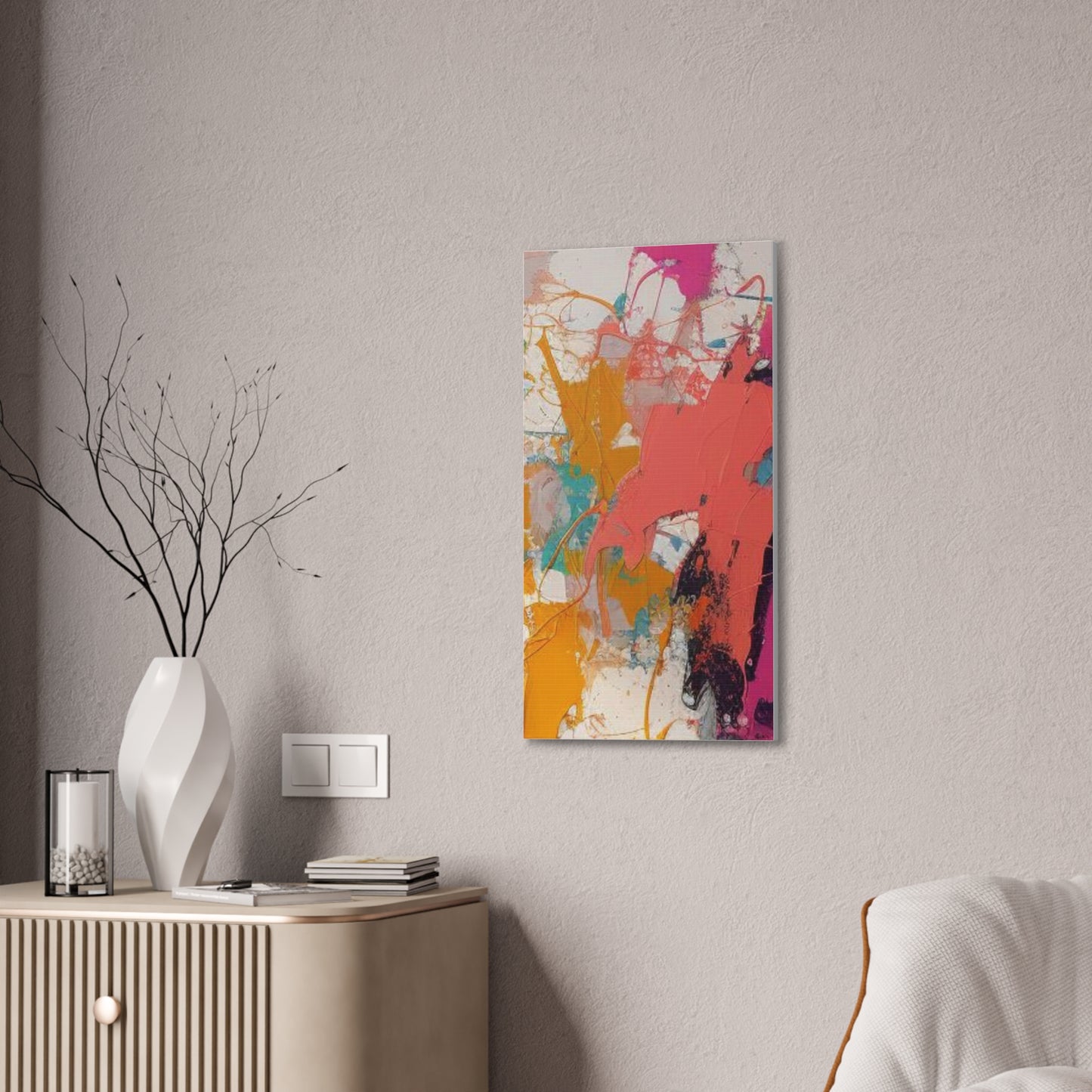 Primary Elegance: A Symphony of Sophistication Canvas Print