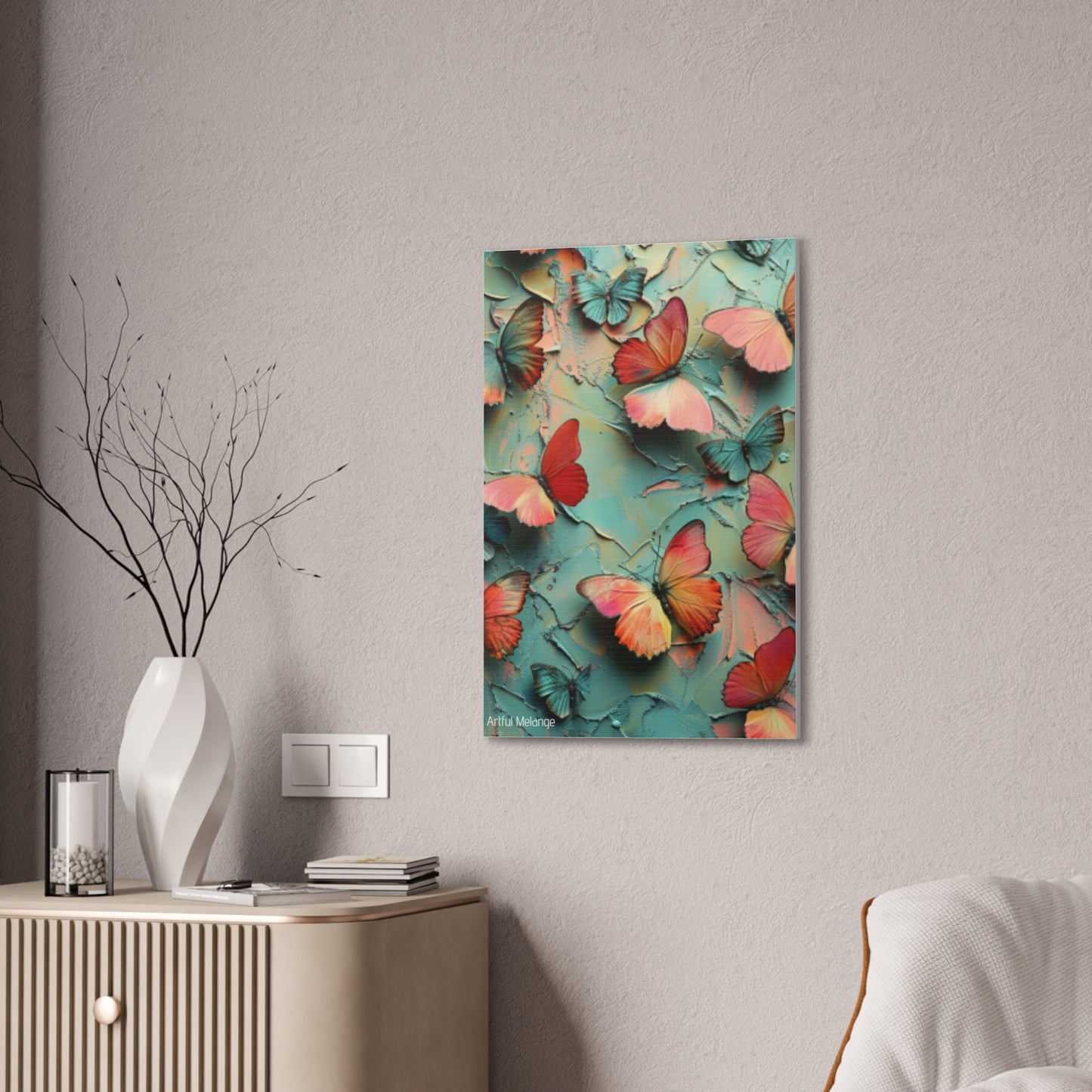 Fluttering Dreams: Butterfly Canvas Print Collection