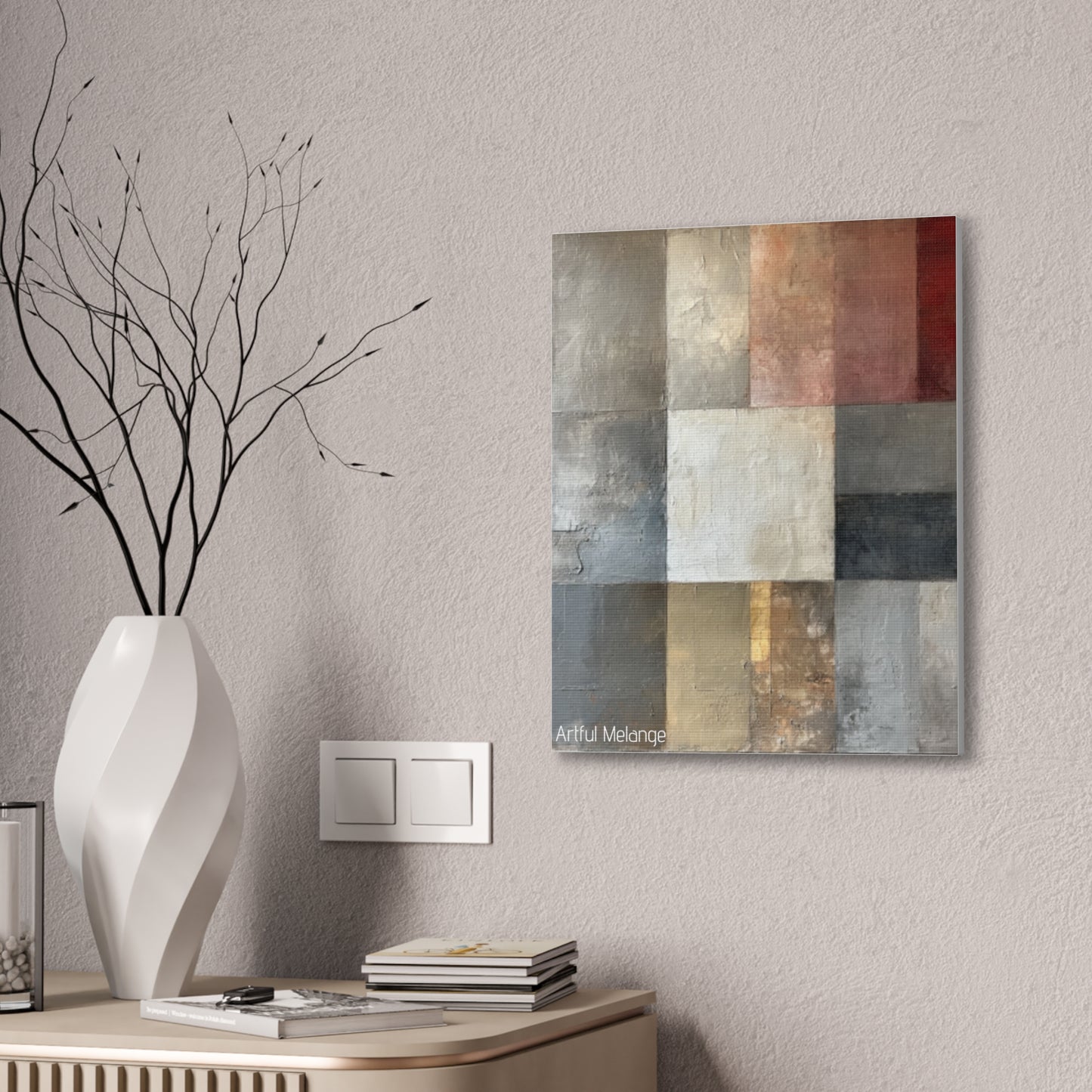 Primary Elegance: A Symphony of Sophistication Canvas Print