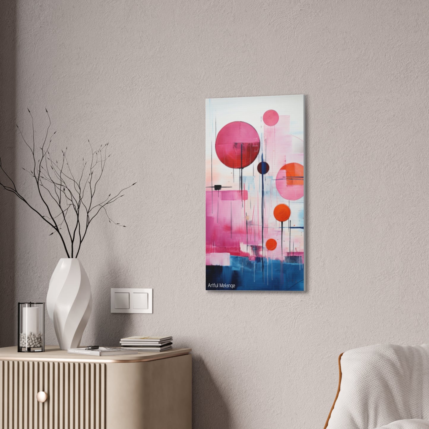 Primary Elegance: A Symphony of Sophistication Canvas Print