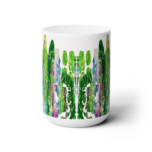 Artsy Abstract Ceramic Mug 15oz