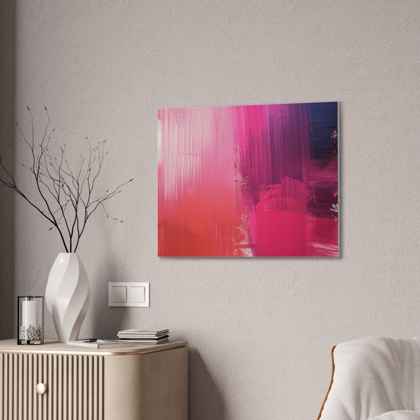 In The Pink: A Symphony of Sophistication Canvas Print