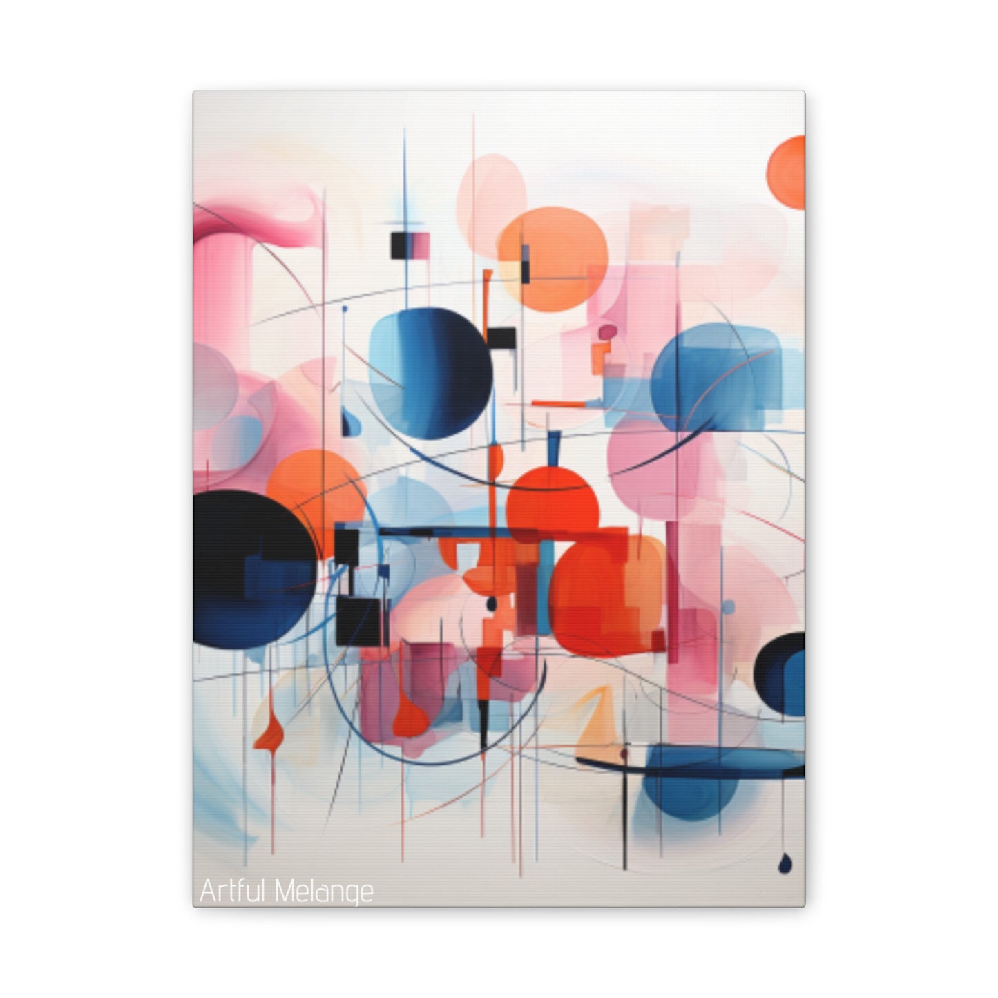 Primary Elegance: A Symphony of Sophistication Canvas Print