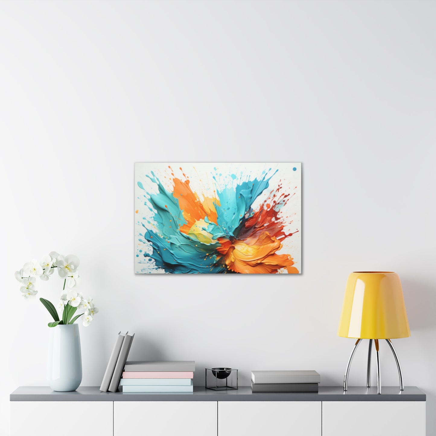 Primary Elegance: A Symphony of Sophistication Canvas Print