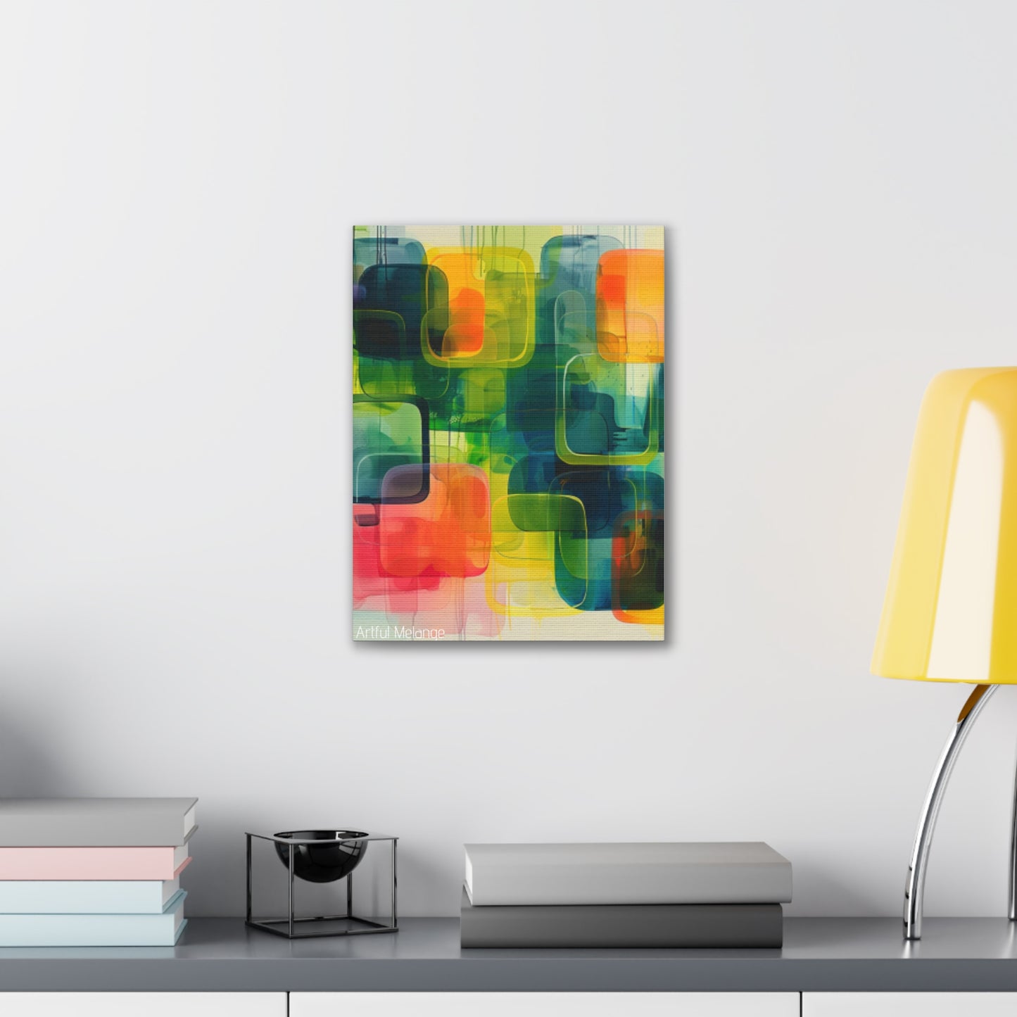 Primary Elegance: A Symphony of Sophistication Canvas Print