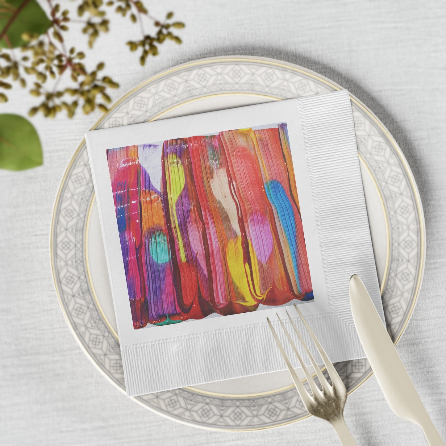 ChromaBlend™ Artistry Abstract Art Napkins”