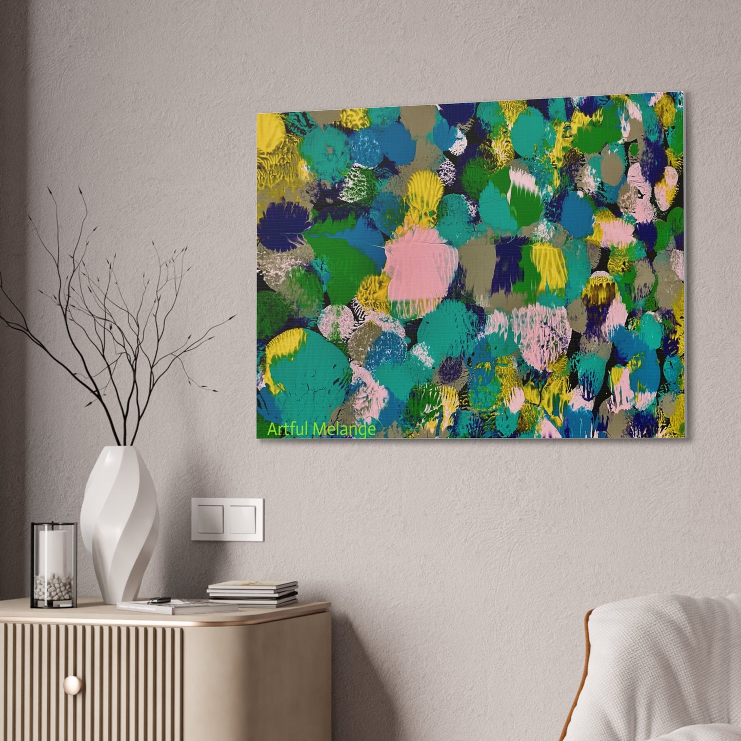 Acrylic Abstract Canvas Print - Richly Textured Artistry