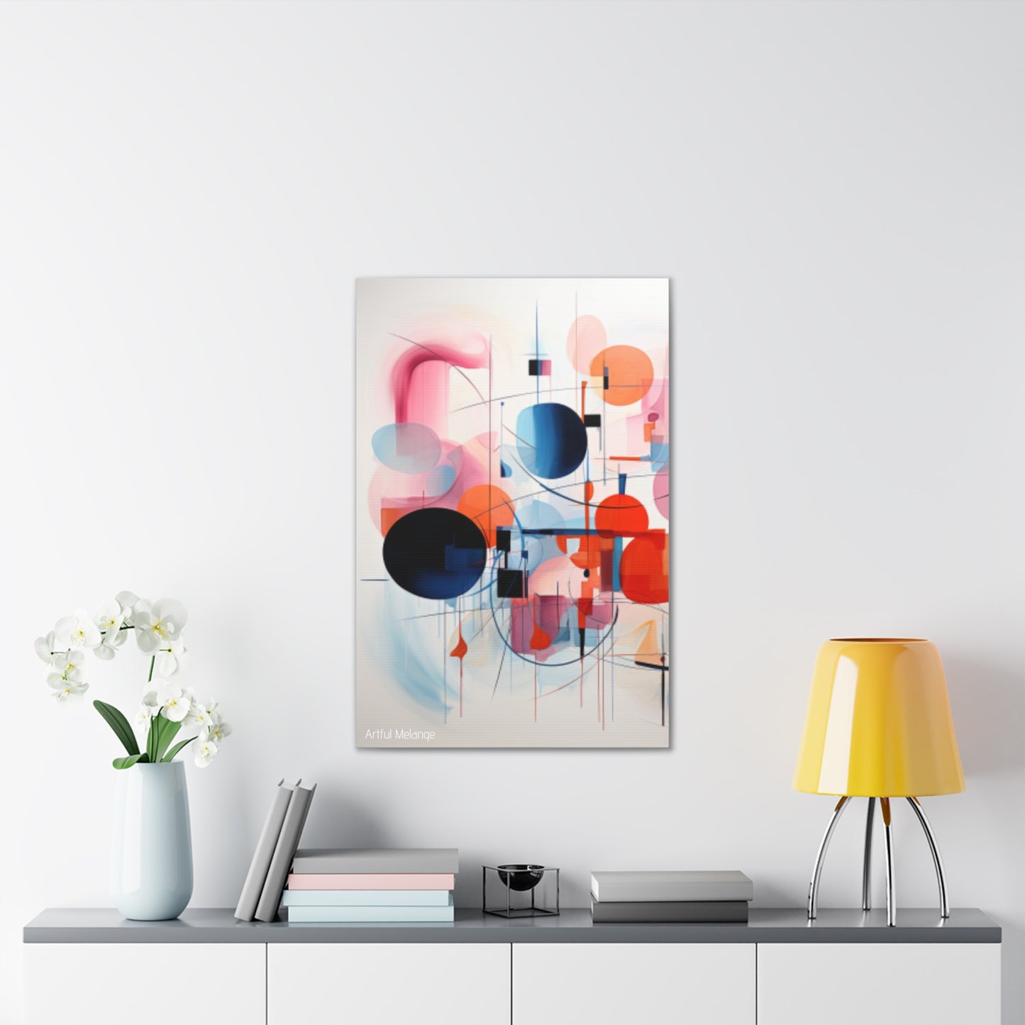 Primary Elegance: A Symphony of Sophistication Canvas Print