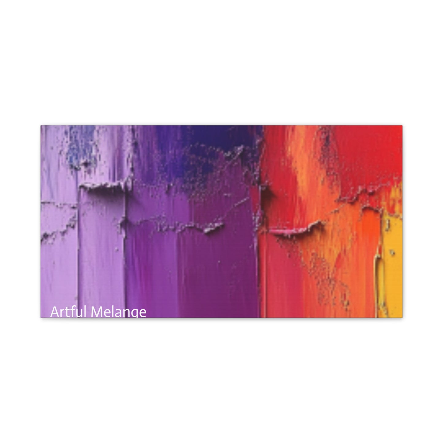 Acrylic Abstract Canvas Print - Homage to the Divine Nine/Red White Purple and Gold 4