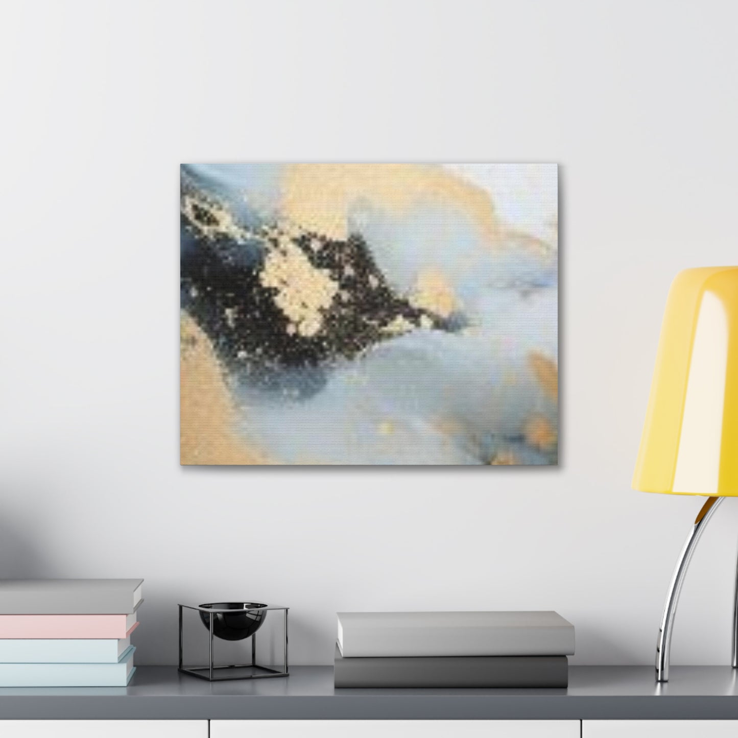 Gold and Black Elegance: A Symphony of Sophistication Canvas Print