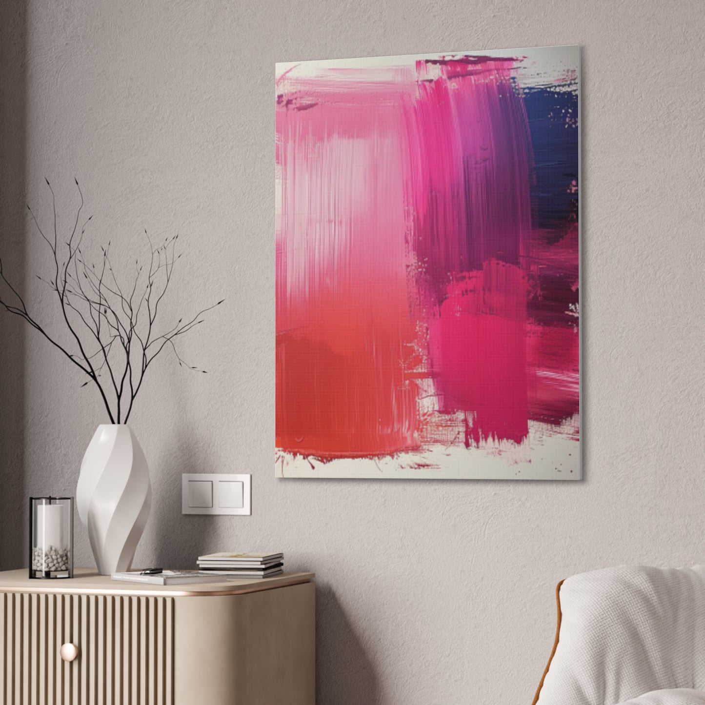 In The Pink: A Symphony of Sophistication Canvas Print