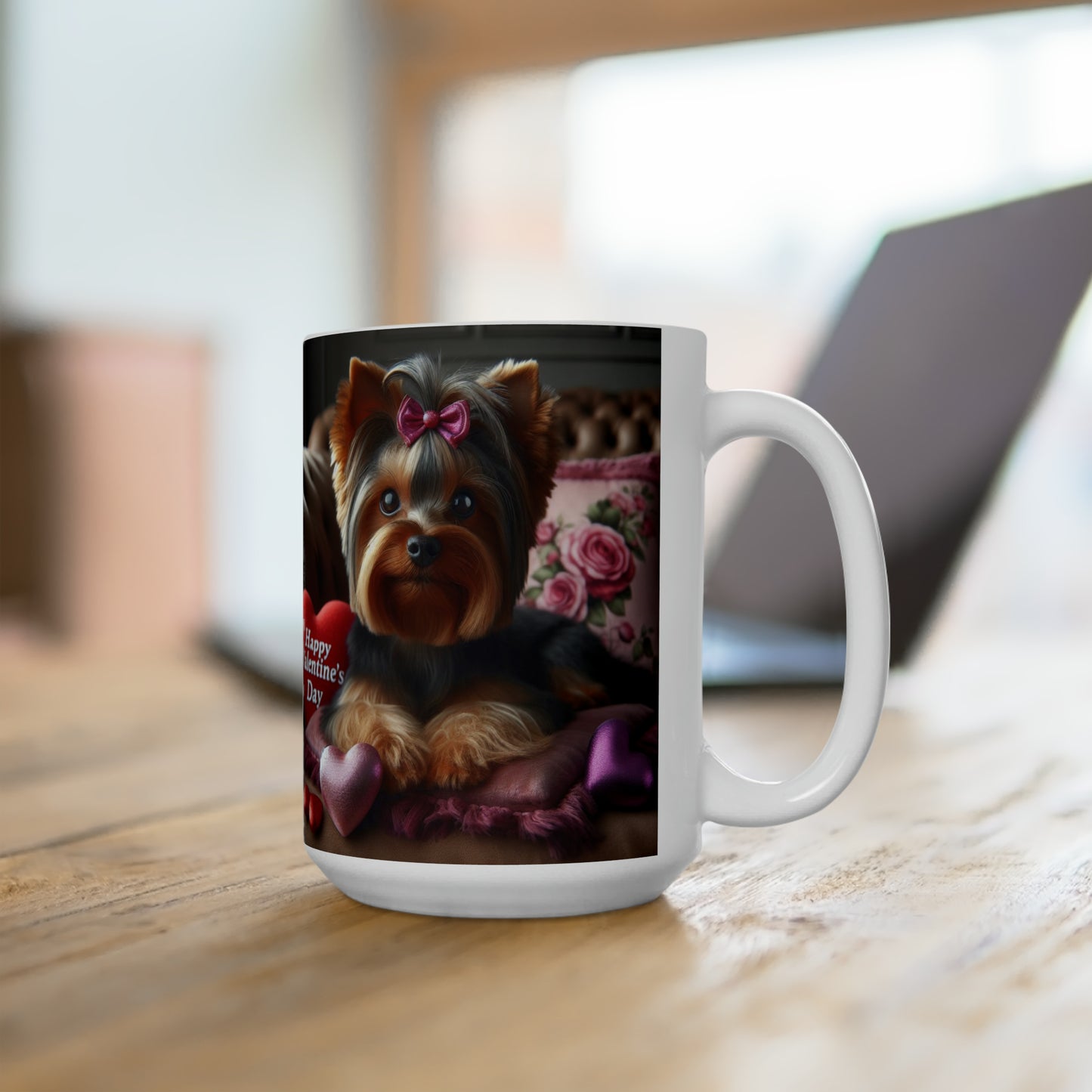 Love Paws- Yorkshire Terrier Valentine's Day Mug 15oz