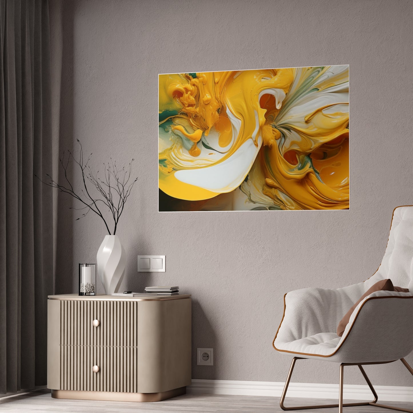 Hyper Realistic 3D Acrylic Abstract Canvas Print - Burst of Color