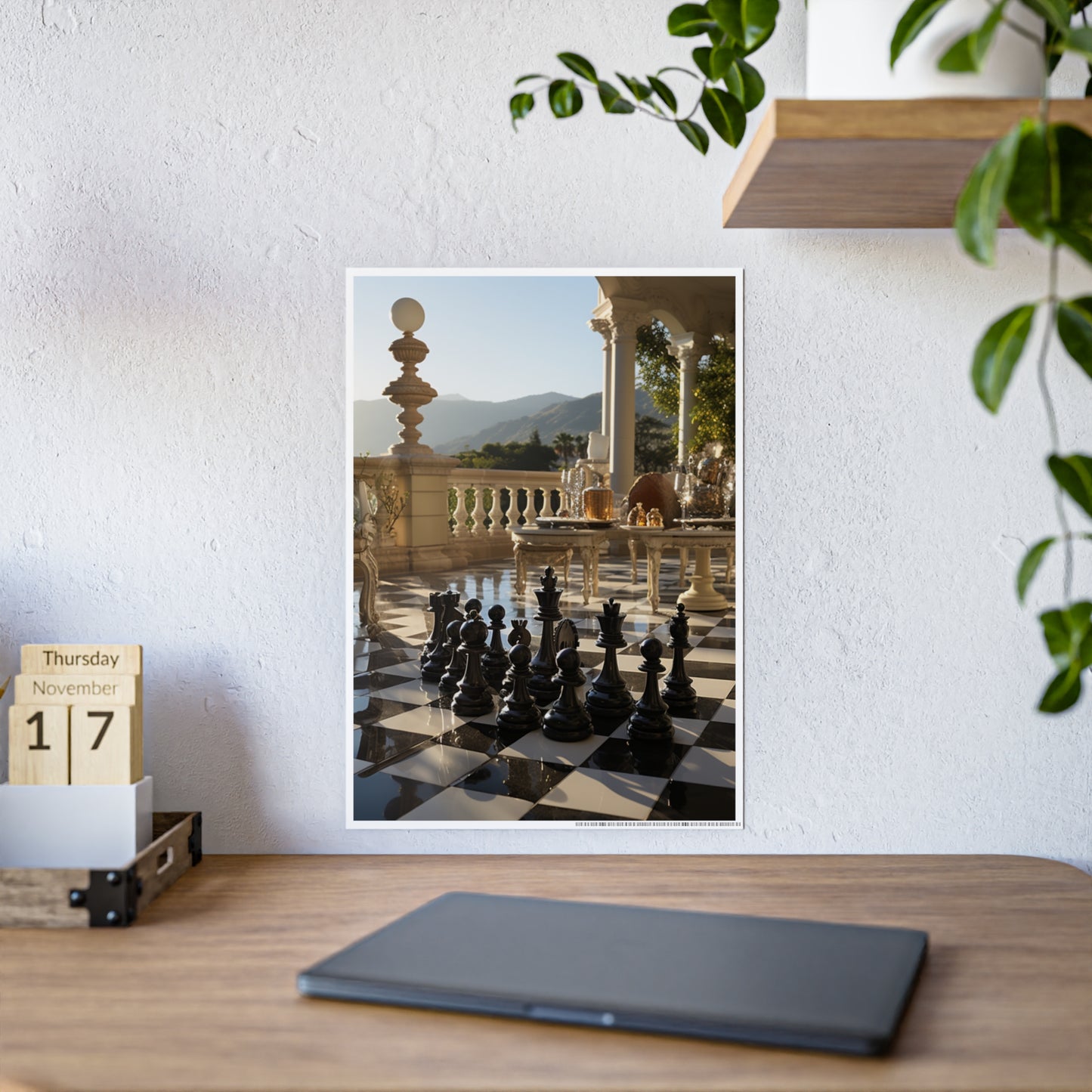 Grandmaster Majesty- Chess Set Poster Print Series