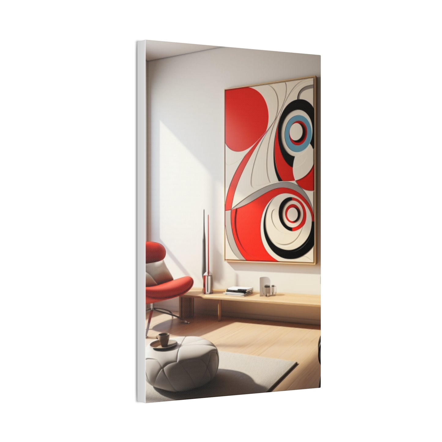 Crimson Elegance: A Symphony of Sophistication Canvas Print