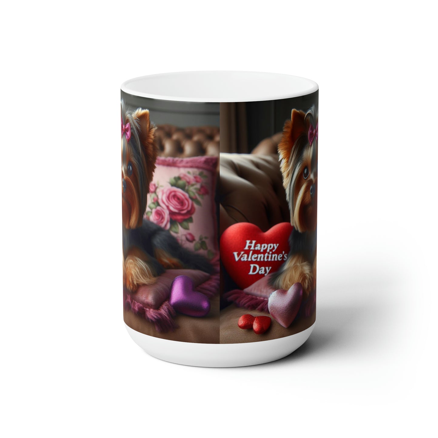 Love Paws- Yorkshire Terrier Valentine's Day Mug 15oz