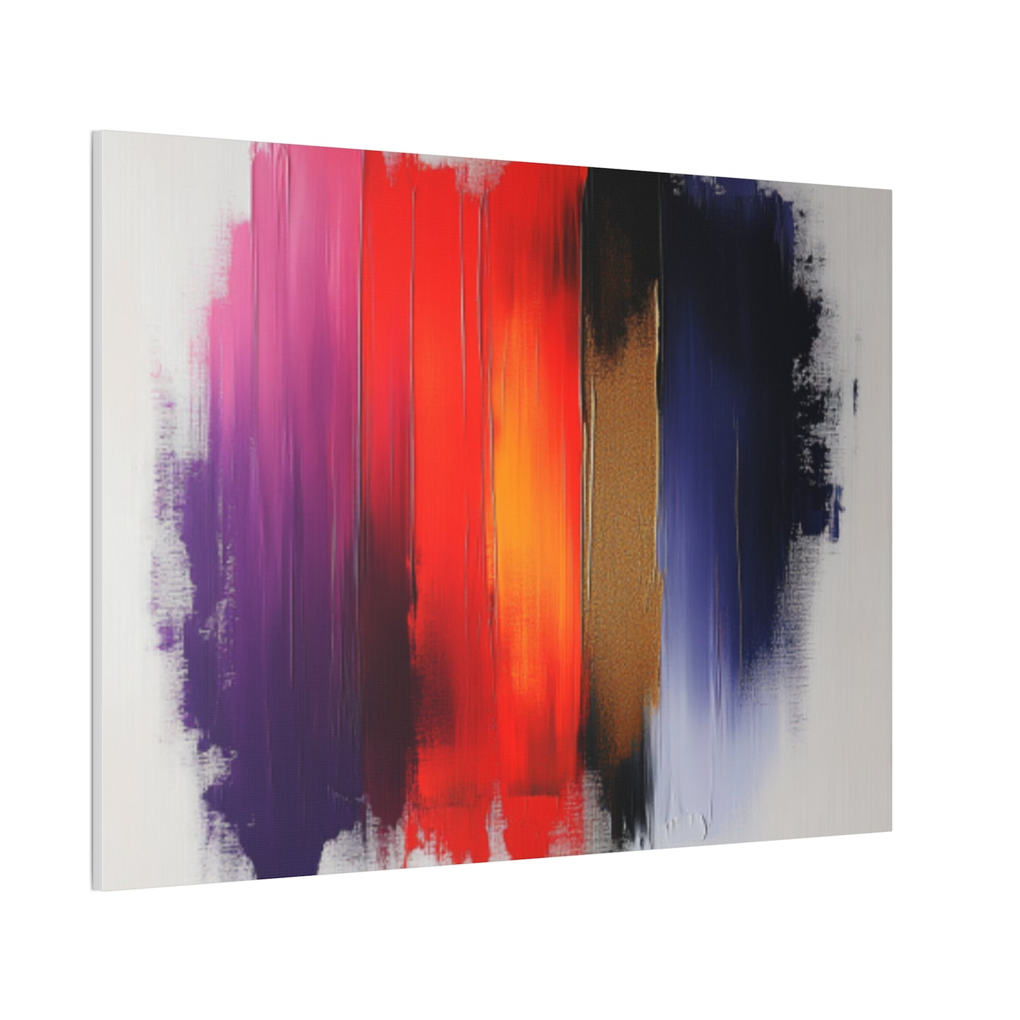 Acrylic Abstract Canvas Print - Homage to the Divine Nine/Red White Purple and Gold 3