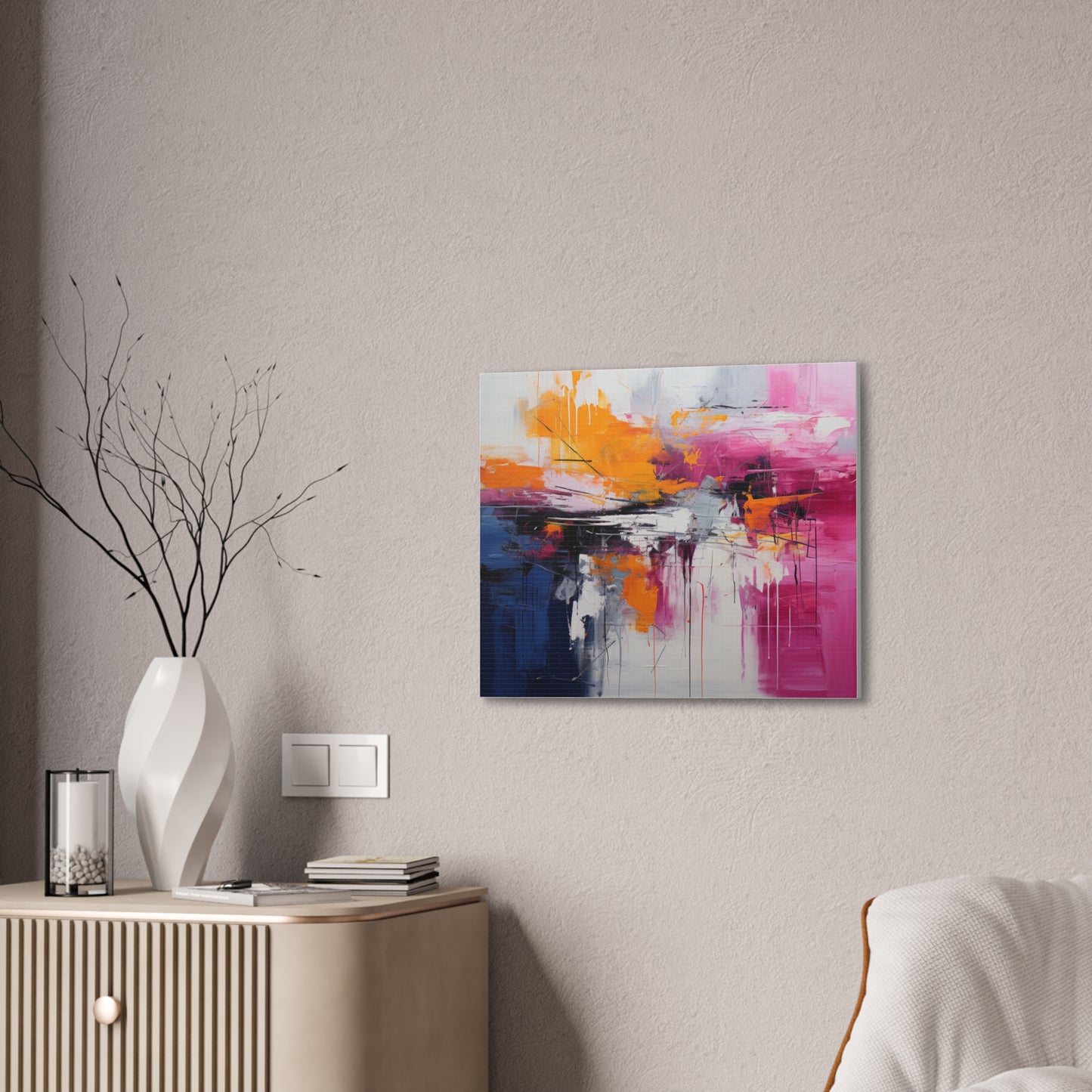 Primary Elegance: A Symphony of Sophistication Canvas Print