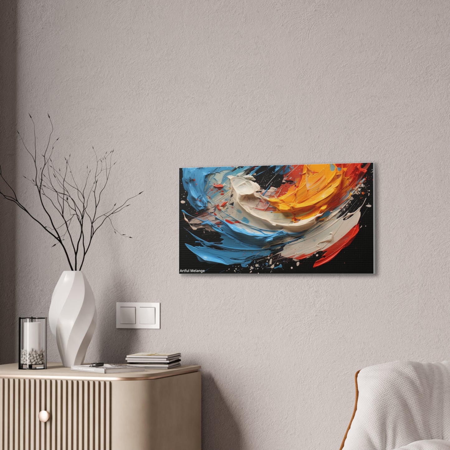 Acrylic Abstract  Canvas Print - Richly Textured Artistry