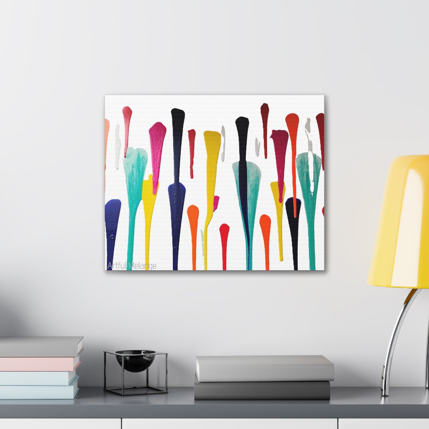 Primary Elegance: A Symphony of Sophistication Canvas Print