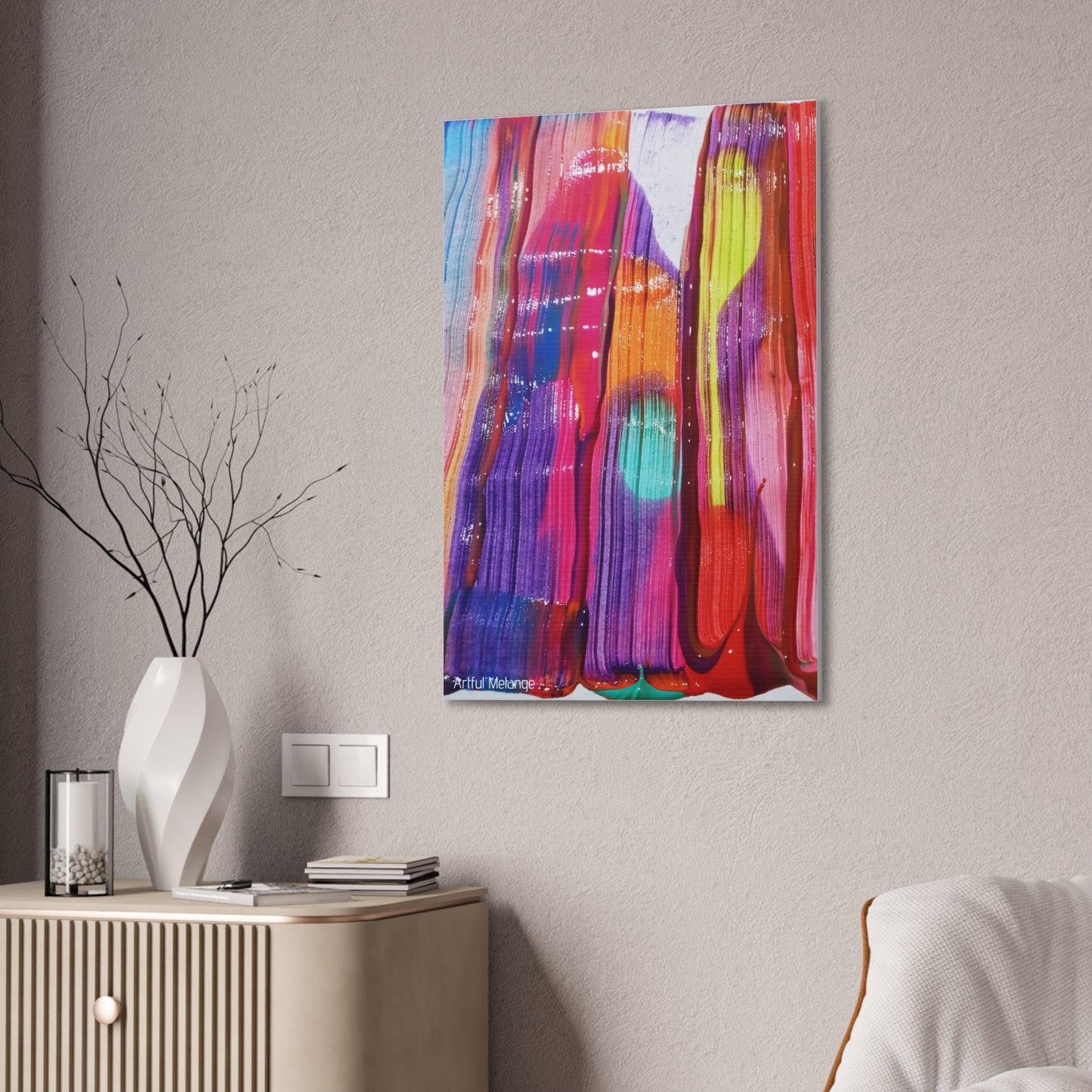 Primary Elegance: A Symphony of Sophistication Canvas Print