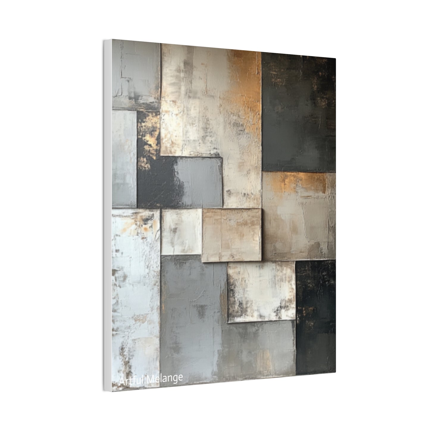 Acrylic Abstract Canvas Print - Richly Textured Artistry