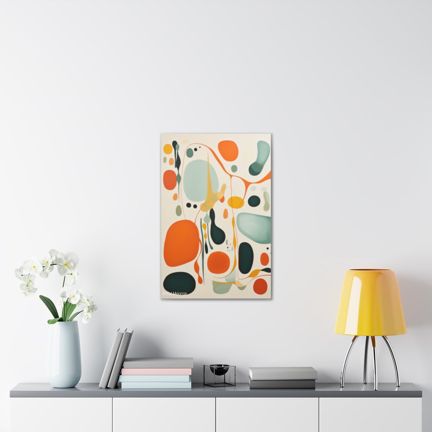 Primary Elegance: A Symphony of Sophistication Canvas Print