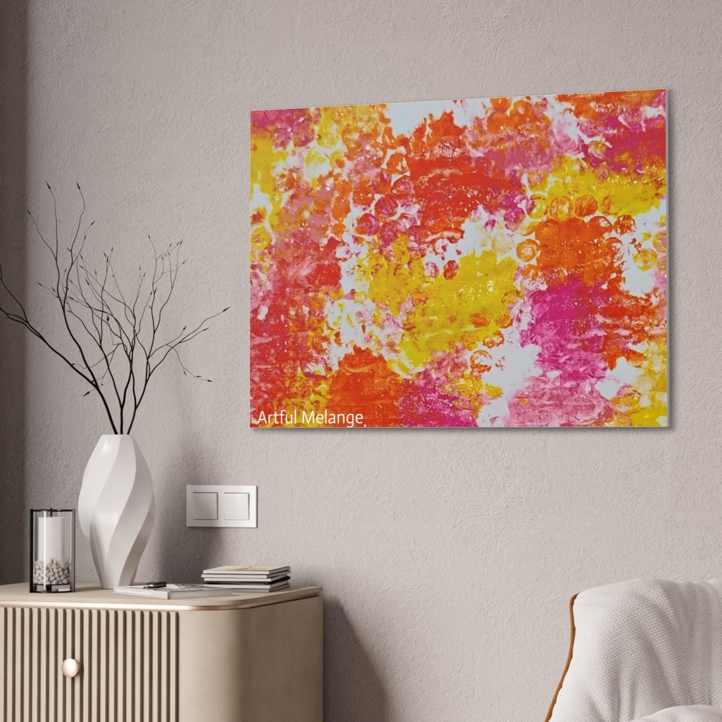 Acrylic Abstract Canvas Print - Richly Textured Artistry