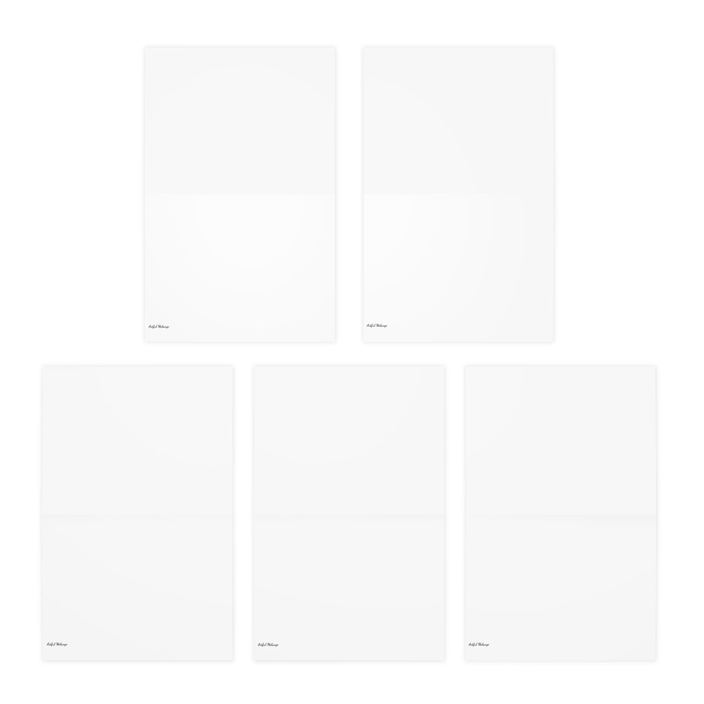 Elegance in Ink:  Abstract Art Note Card Set(5-Pack)