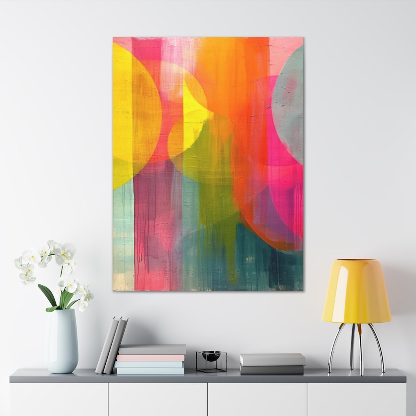 Primary Elegance: A Symphony of Sophistication Canvas Print