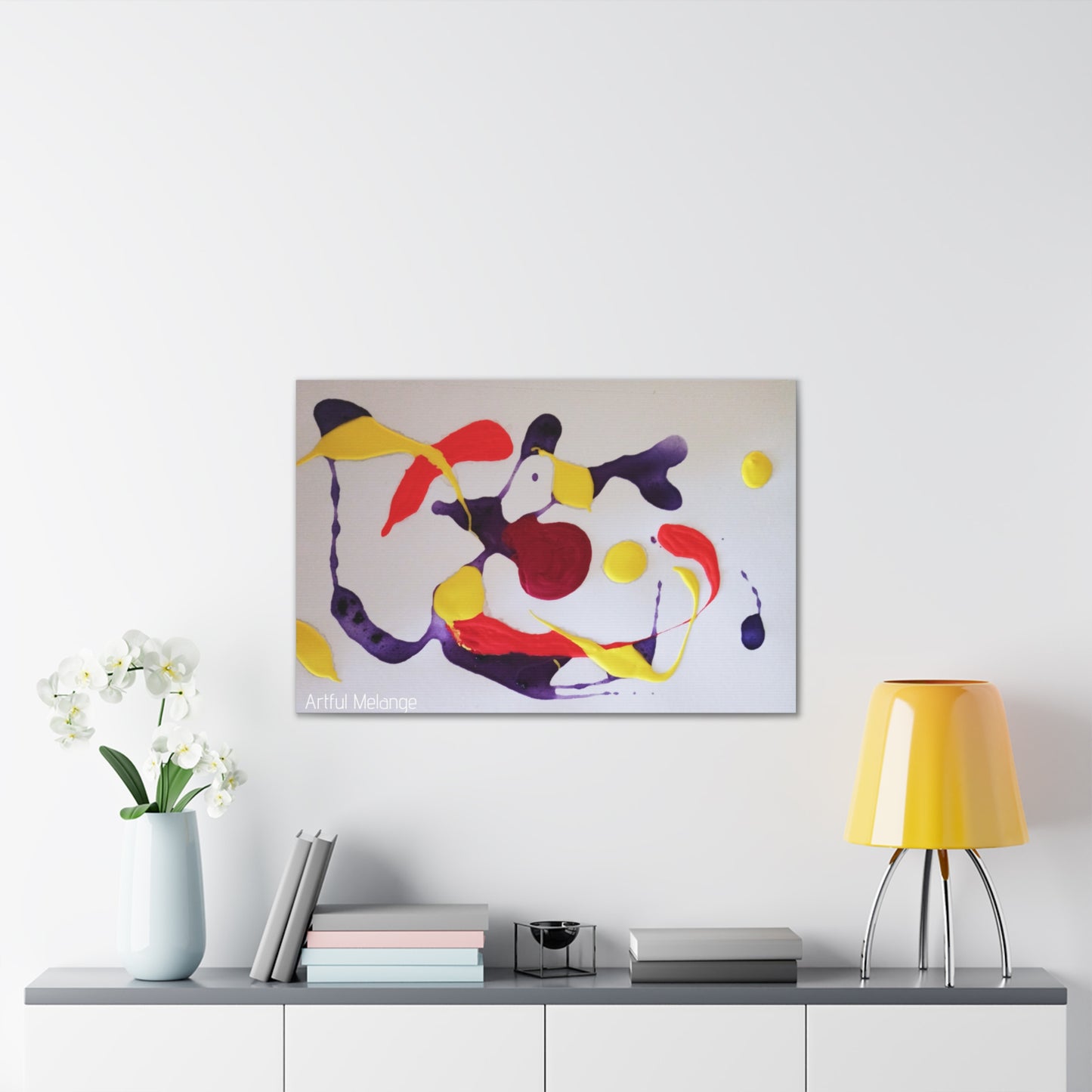 Primary Elegance: A Symphony of Sophistication Canvas Print