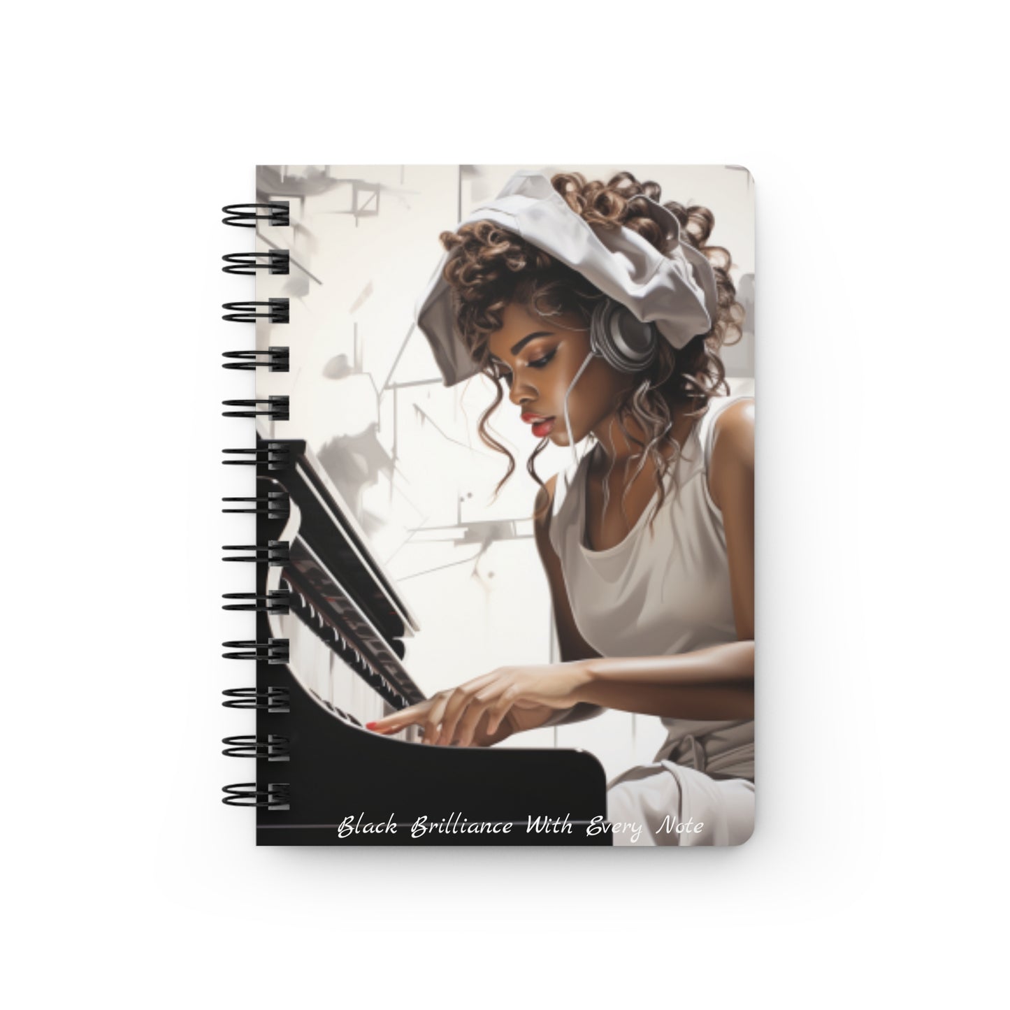 Harmony Heritage Black Brilliance Spiral Bound Journal