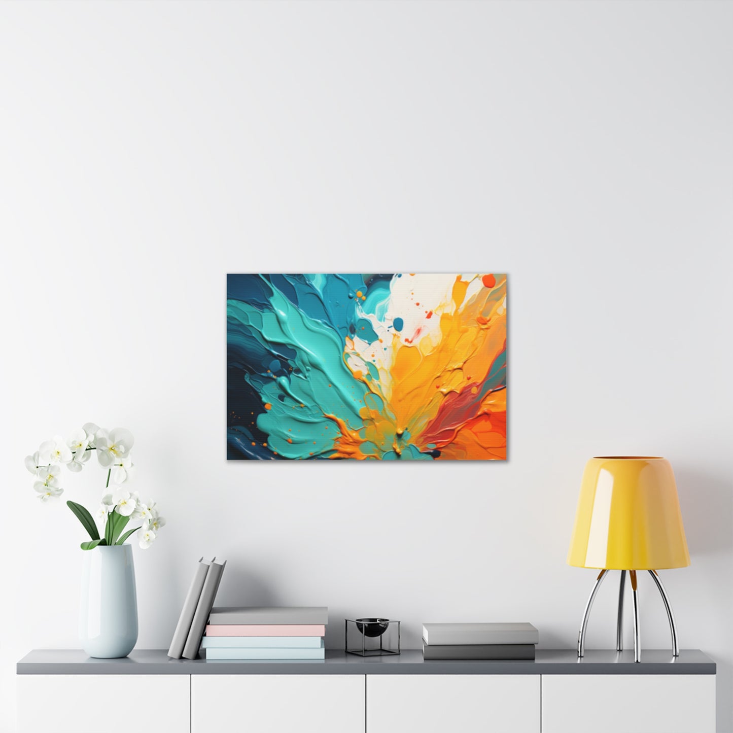 Primary Elegance: A Symphony of Sophistication Canvas Print