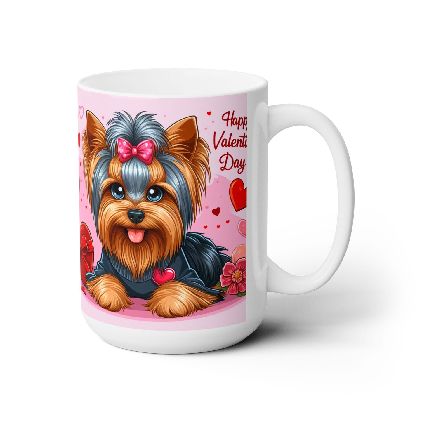 Love Paws- Yorkshire Terrier Valentine's Day Mug 15oz