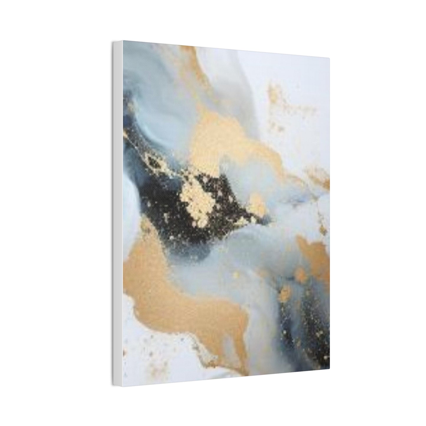 Gold and Black Elegance: A Symphony of Sophistication Canvas Print